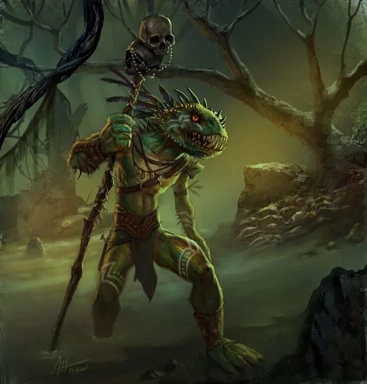 Ящеролюд. Lizardman shaman. драконорожденный аргониане. ящеролюд некромант. аргонианин шаман.