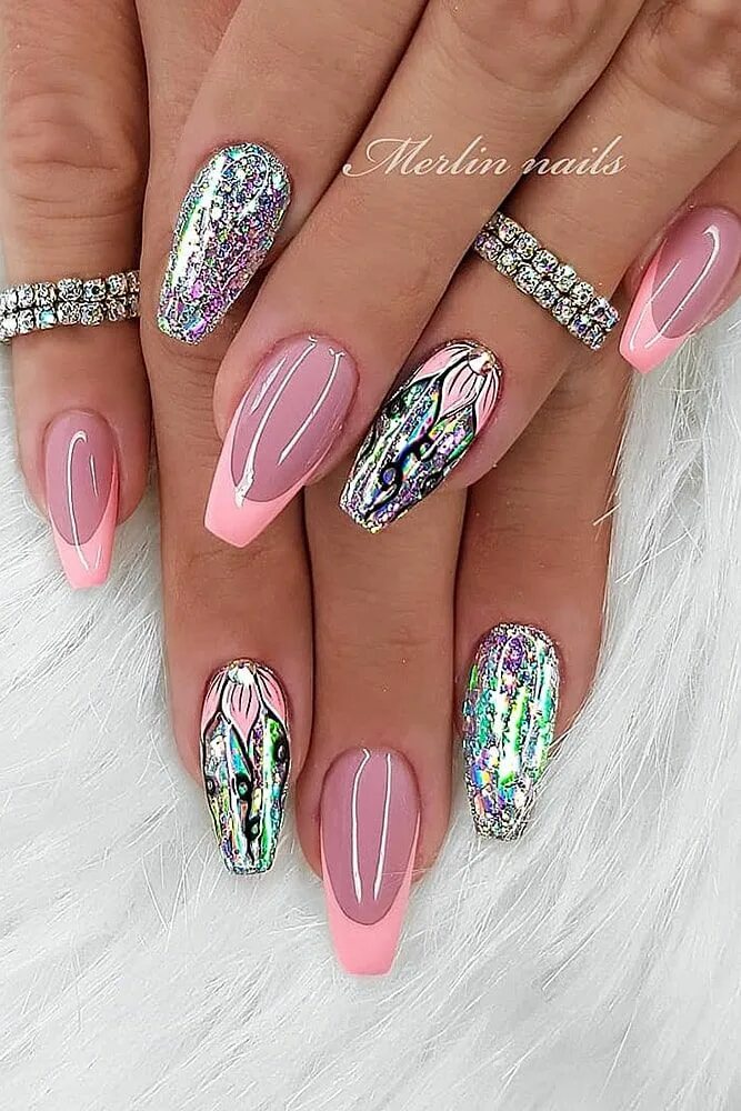 60+ Gorgeous Acrylic ?Purple Nails Art Design Ideas - Page 6 of 62 - Fashionsum 