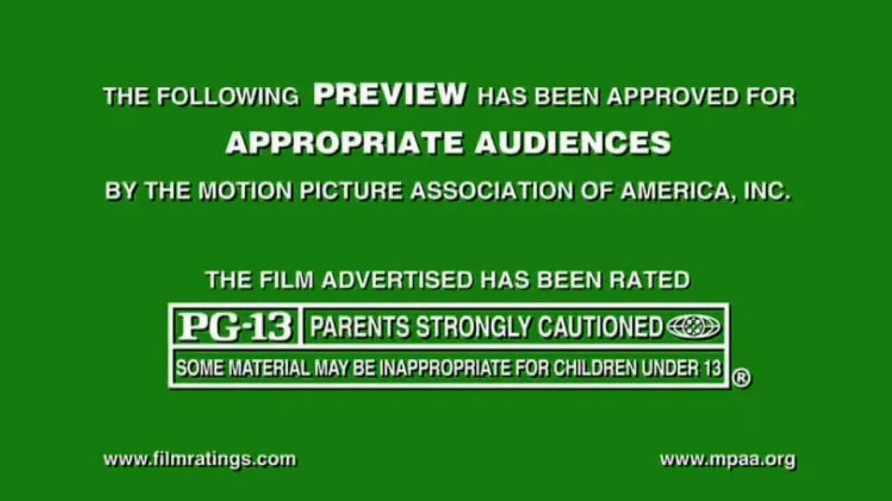 Appropriate audiences. MPAA PG-13. The following Preview has been approved. Рейтинг MPAA. MPAA rating PG-13 Screen.