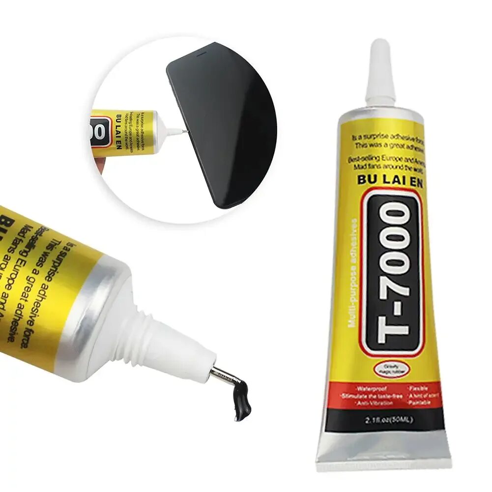 Клей t7000 15 мл. (Черный). T7000 клей. T-7000 клей Adhesive (50ml) (Black). Клей t-7000 50ml. Ремонтный герметик