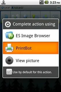 A completed action