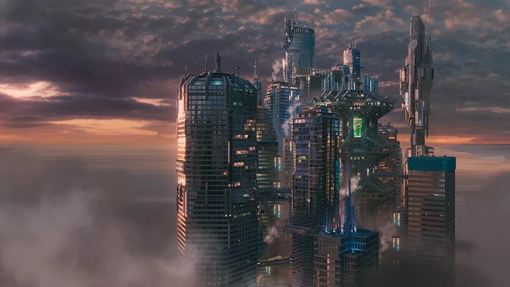 город в будущем. лусаил урбанизм. подземные города в будущем. жилые блоки город будущего ночь. город будущего.