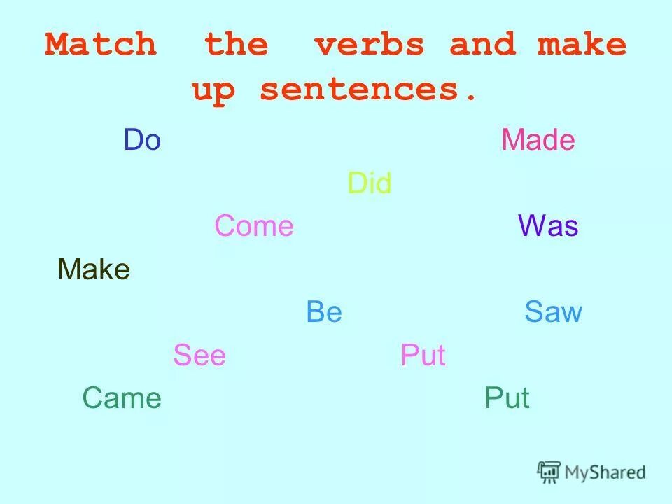 Food comes from worksheet.