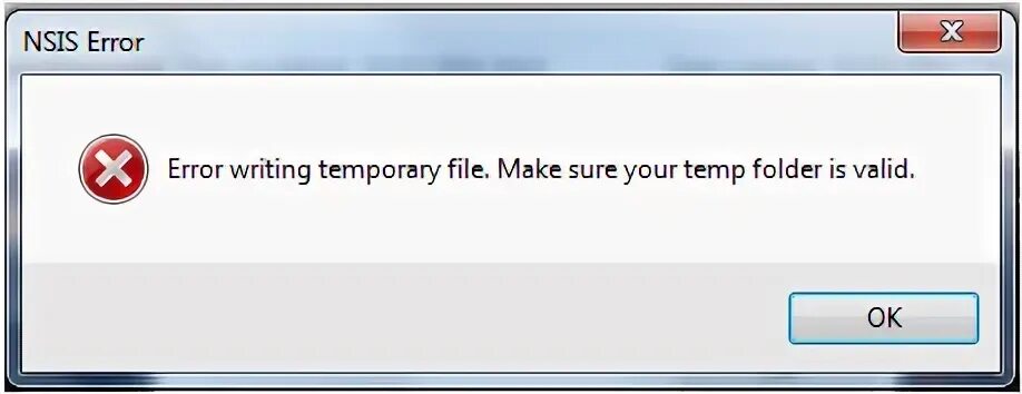 Couldn t write file. Ошибка nsis. ошибка write. error writing to file 3d max. ошибка среды temp.