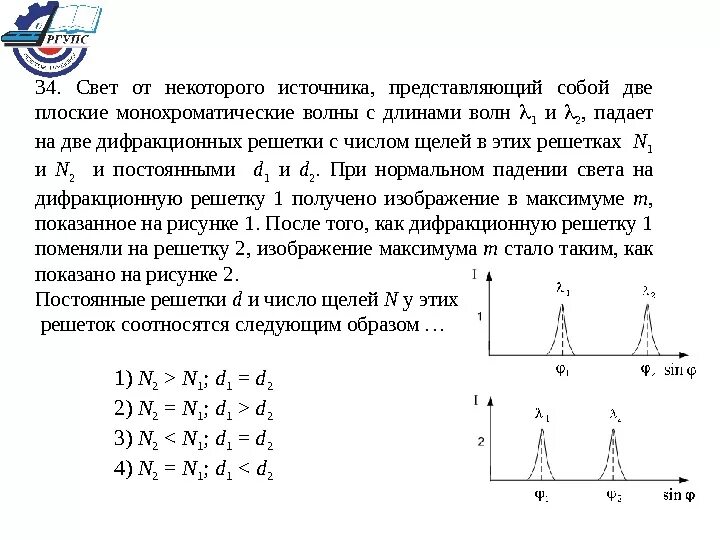 У экспериментатора имеется две дифракционные решетки с числом щелей. Две монохроматические волны. Длину волны две плоские монохроматические волны. Две монохроматические волны на дифракционной решетке.