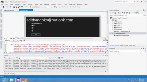 Visual studio кнопка