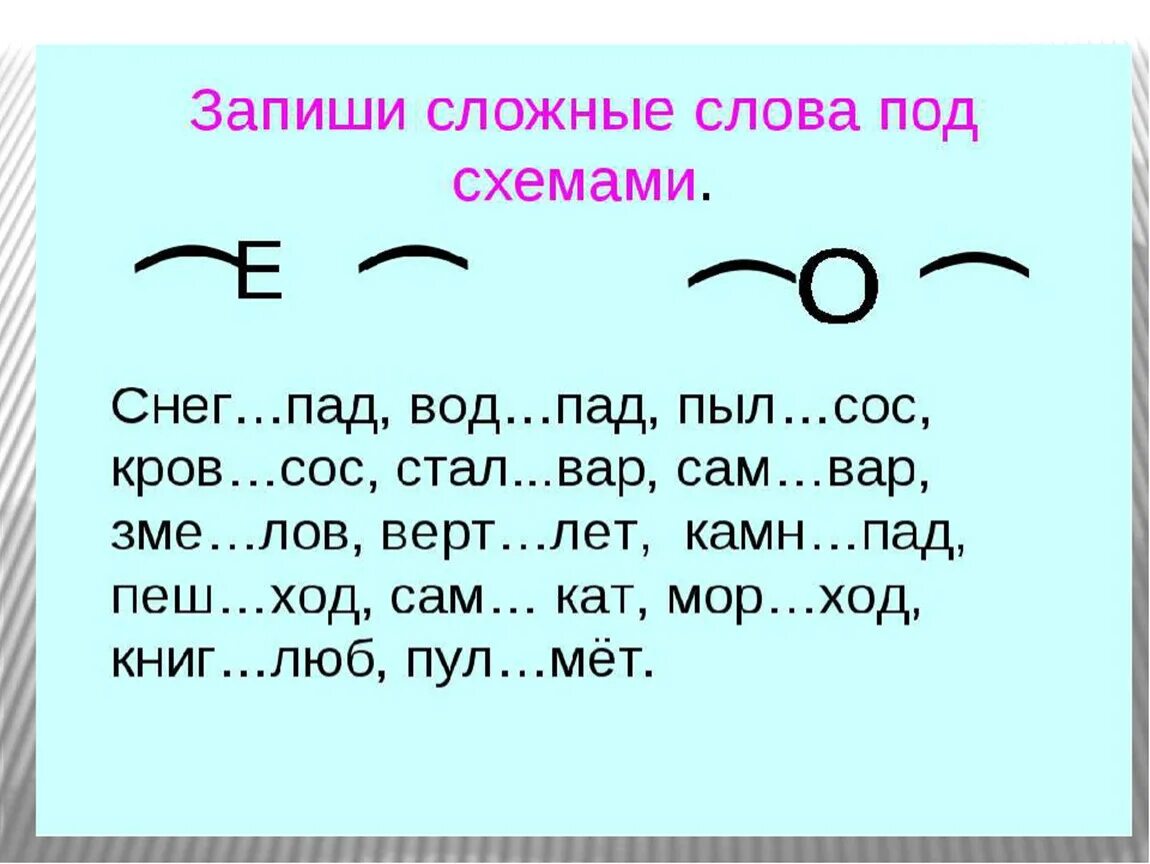 Запиши по приведенному образцу. Сложные слова в русском языке 2 класс. Сложные слова в русском языке 1 класс. Сложные слова в русском языке 4 класс примеры. Сложные слова в русском языке 6 класс.