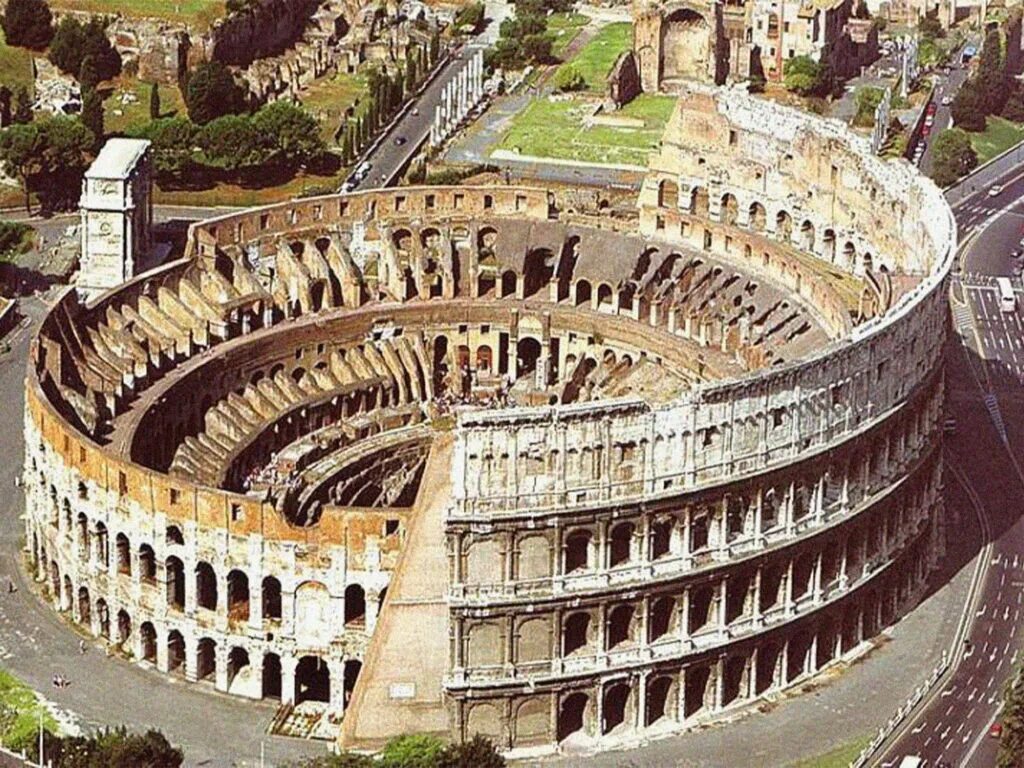Амфитеатр колизей в древнем риме. Древнеримский амфитеатр колизей (рим, италия). • римский колизей, рим, италия. Колизей в риме. Колизей находится в италии.