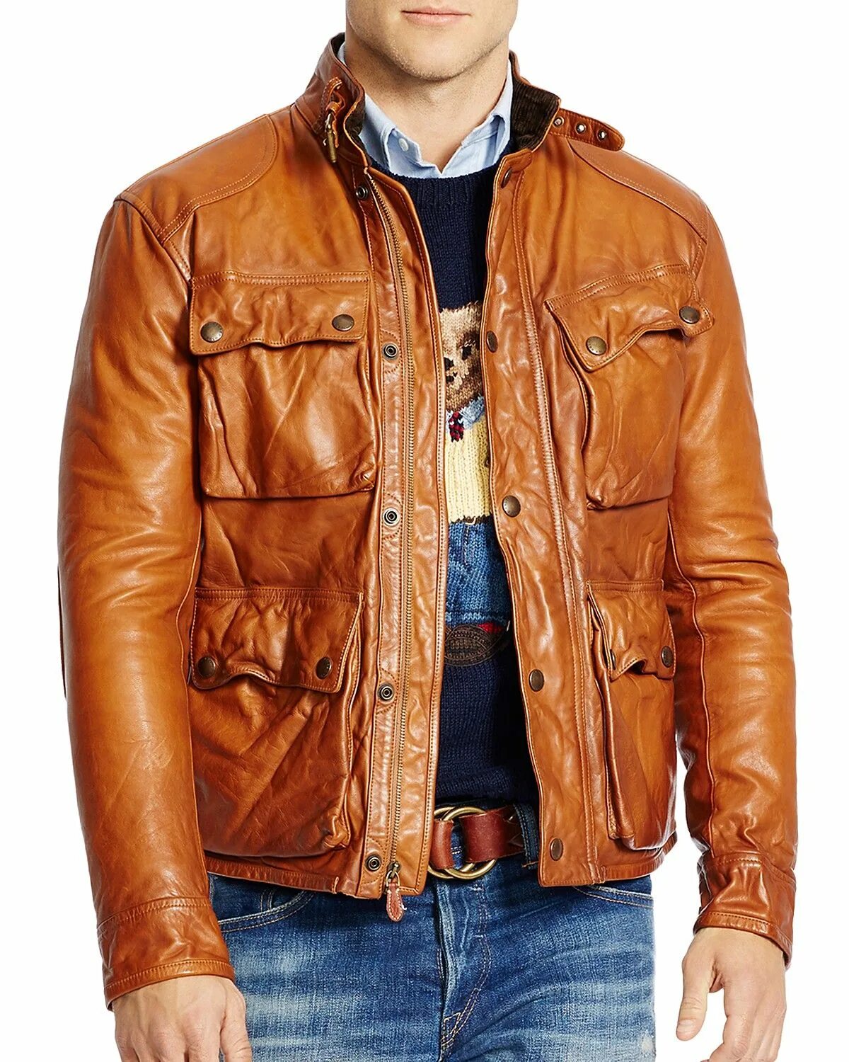 Рыжая кожаная мужская. Leather Jacket Polo Ralph Lauren. Ralph Lauren Leather Jacket. Кожаная куртка Polo Ralph Lauren. Бомбер Ральф лаурен мужской кожаный.