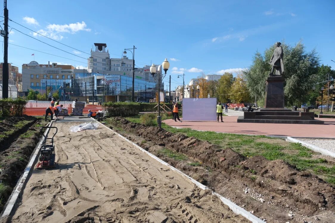 Пермь 300. Сквер. скверы перми. парк сквер. сквер журналистов пермь.