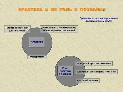 Роль практики в развитии науки