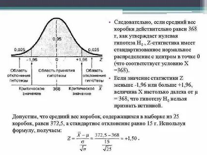 Гипотеза о нормальности распределения