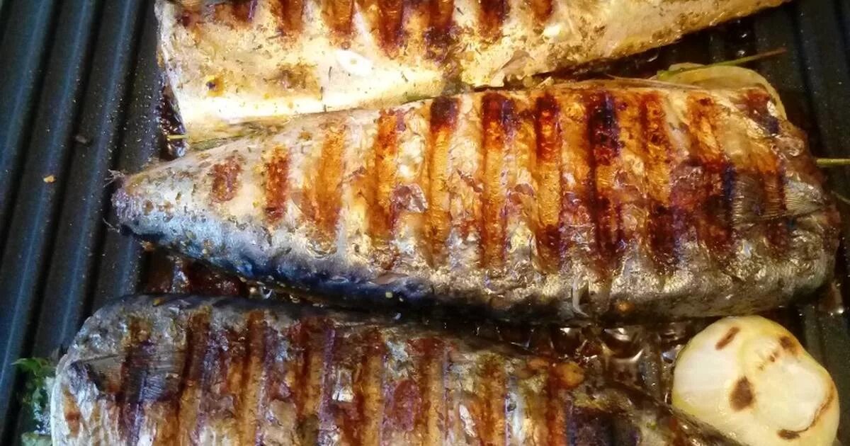 Скумбрия на сковороде гриль вкусный рецепт с фото пошагово и видео