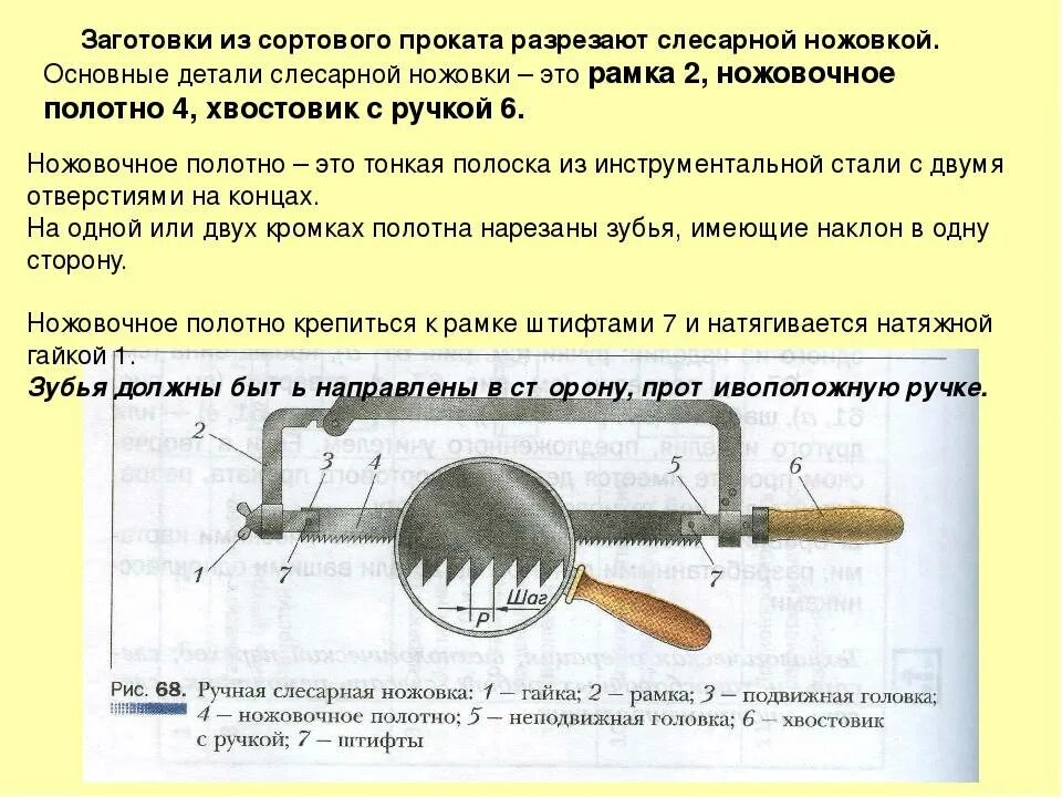 Части ножовки. Технология резания металла слесарной ножовкой. Резание металла слесарной ножовкой 6 класс технология. Части слесарной ножовки технология 6 класс. Ручная слесарная ножовка.