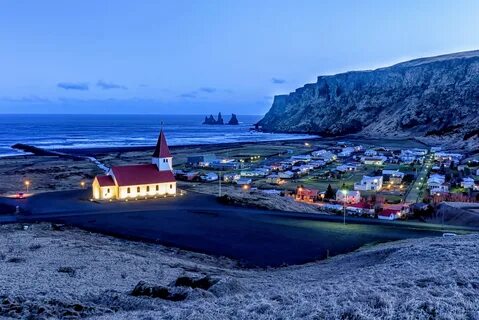 Деревня Вик Исландия.