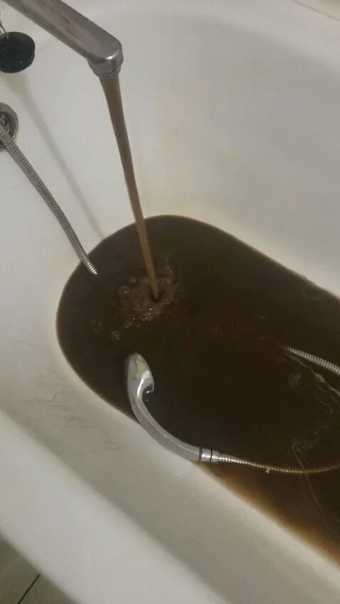 почему чернеет вода