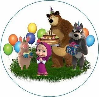 Вафельная картинка медведь