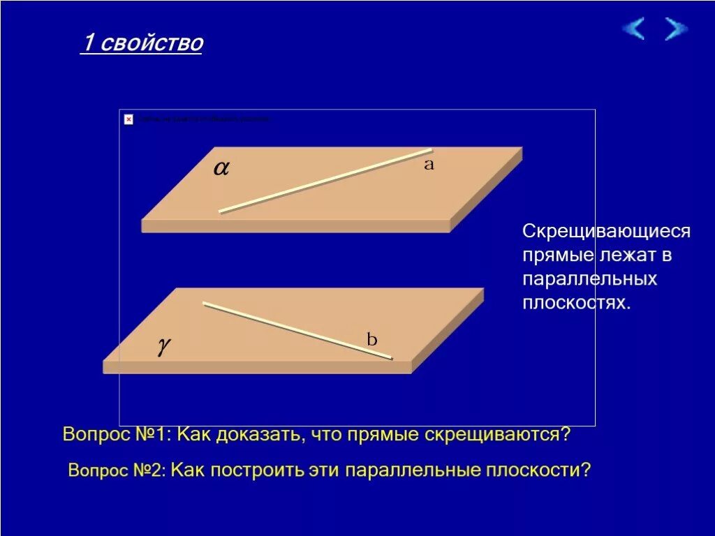 Параллельные прямые на скрещивающихся плоскостях. Прямые лежащие в параллельных плоскостях. Скрещивающиеся прямые в параллельных плоскостях. Параллельные прямые в плоскости. Параллельные прямые в параллельных плоскостях.