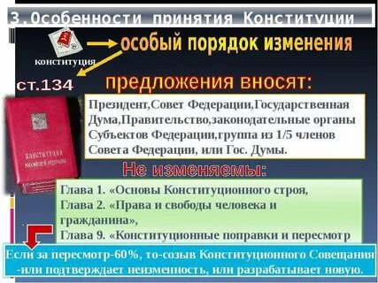 Особый порядок принятия конституции это