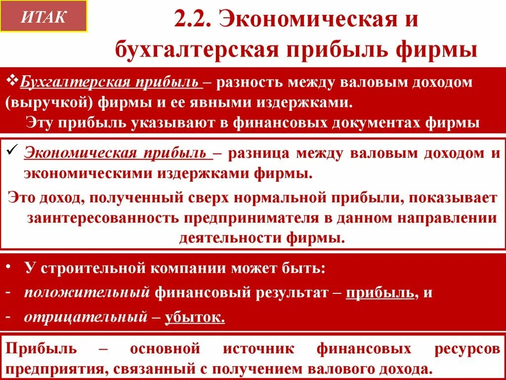 Прибыль фирмы: бухгалтерская и экономическая. Бухгалтерской и экономической прибыли. Бухгалтерская прибыль и экономическая прибыль. Экономическая прибыль фирмы меньше бухгалтерской. Разница экономической и бухгалтерской прибыли