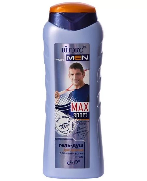 For men Max Sport Витэкс шампунь. Гель для душа спорт