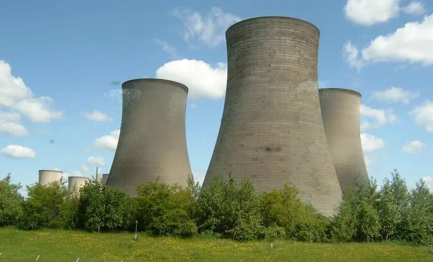 Thermal plant. Гиперболоидная градирня. Градирня АЭС. Cooling Tower. Поперечноточная градирня.