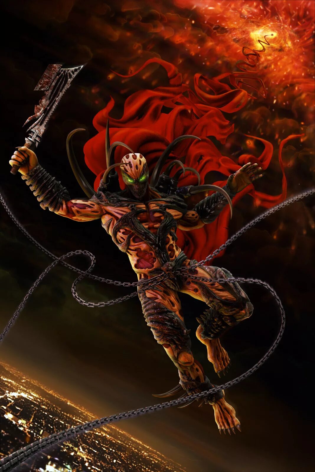 Cursed arena boss spawn time. Spawn art. scorched spawn. curse of spawn. спаун тату.