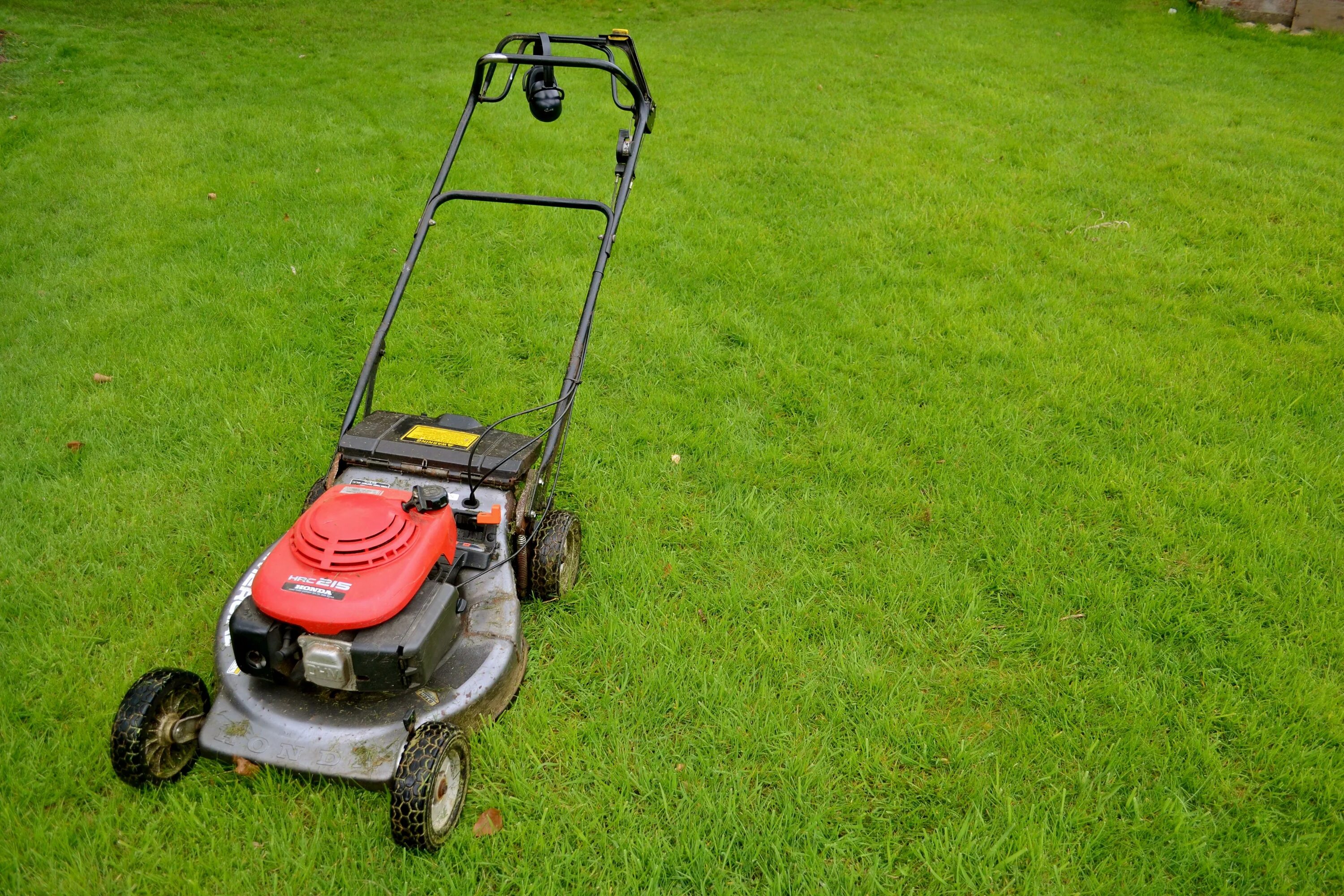 Lawn mower. Стрижка газона. Газонокосилка. Кошение газона. Газонокосилка на траве.