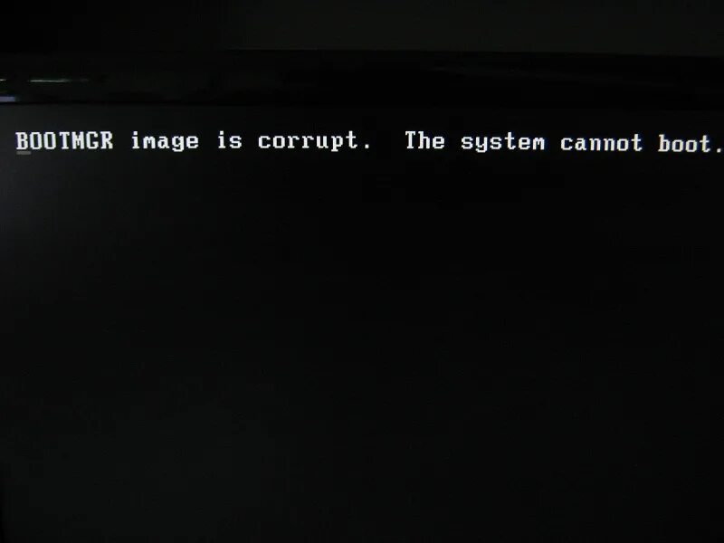 Bootmgr image is corrupt the System Boot. Ошибка bootmgr image is corrupt. The System cannot Boot. Boot image is corrupt the System cannot bootmgr image. Bootmgr image is corrupt