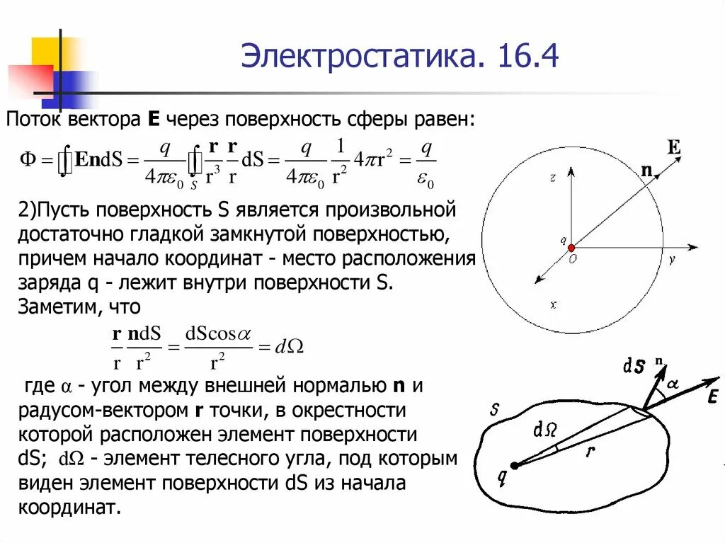 Через поверхность. Поток вектора через поверхность. Поток векторного поля через поверхность сферы. Поток вектора через сферу. Поток вектора е через поверхность.