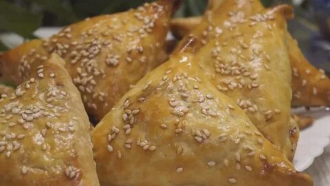 Домашняя самса с курицей и картошкой