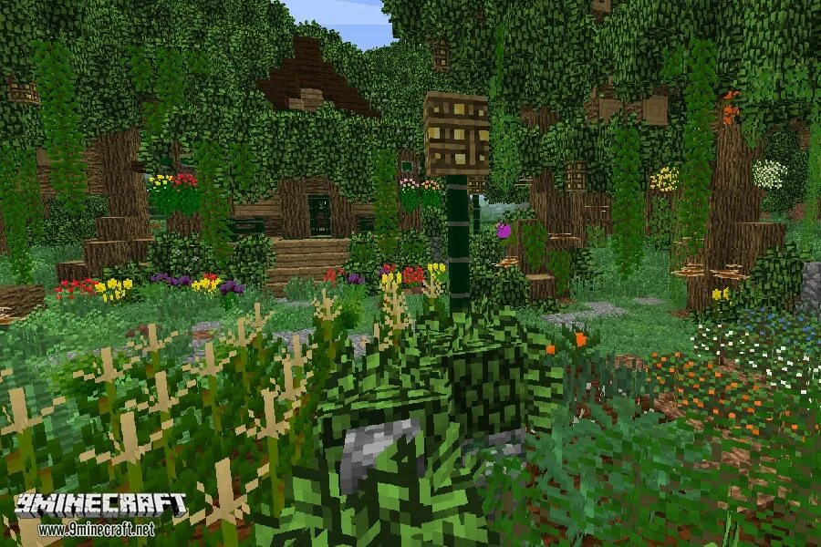 Растение майн. Plant Mega Pack [1.9] [1.8.9] [1.7.10]. Plant Mega Pack Mod 1.12.2. Мод на растительность в майнкрафт. Мод на растения МАЙНКРАФ.