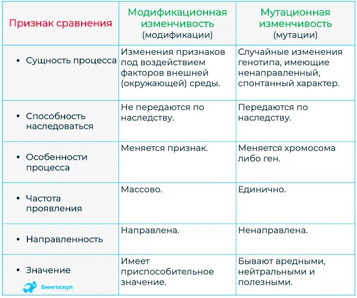 Имеет массовый характер какая изменчивость. Сравнение модификационной и мутационной изменчивости таблица. признаки мутационной изменчивости таблица. модификационная изменчивость это изменчивость. характеристики типов изменчивости.