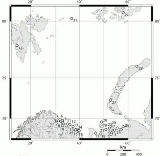 Берег баренцева моря карта
