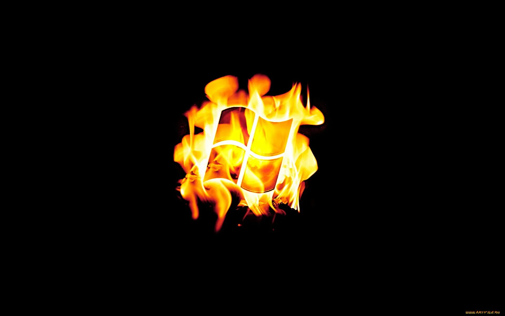 Windows fire. Windows fire