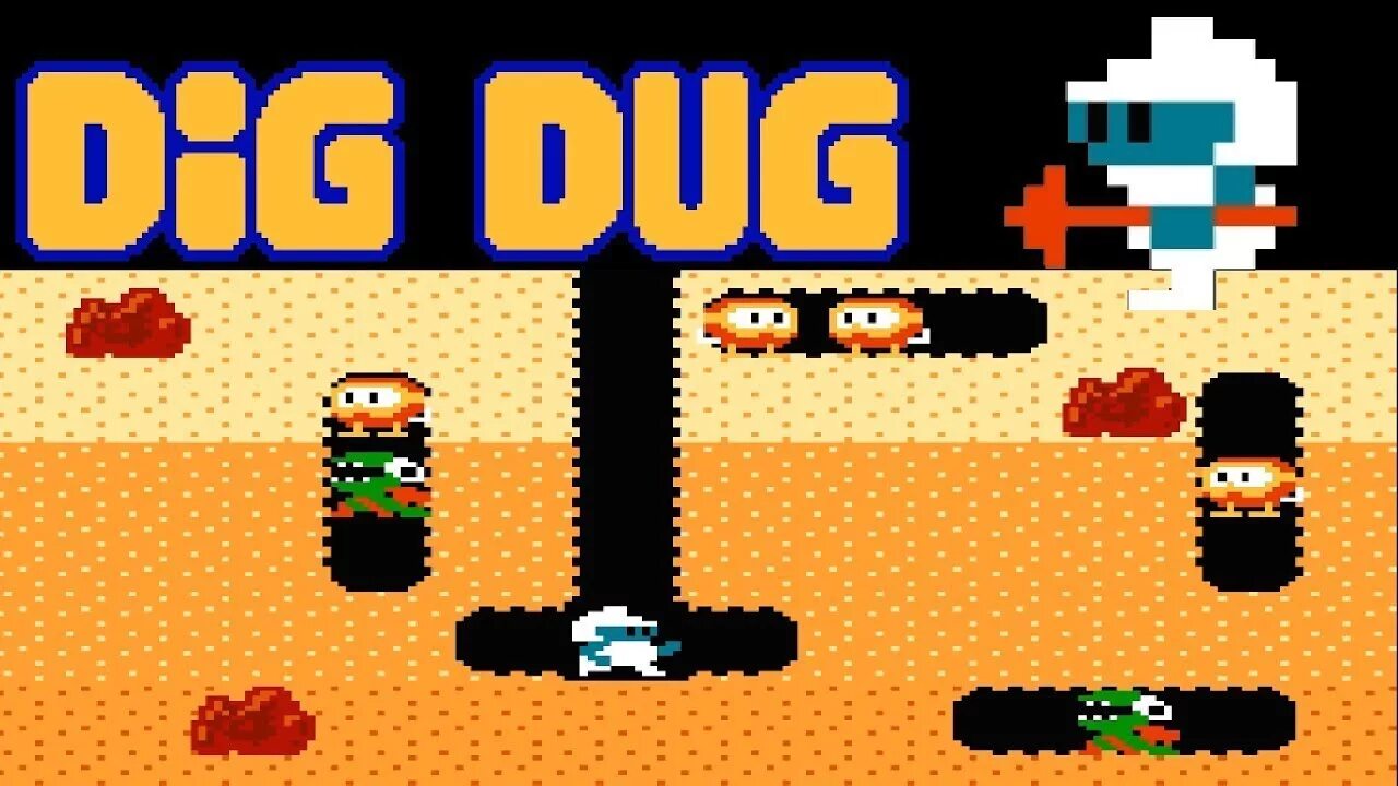 Dig dug прохождение. 8 Бит dig dug игра. Dig dug Денди. Dig dug (1982).