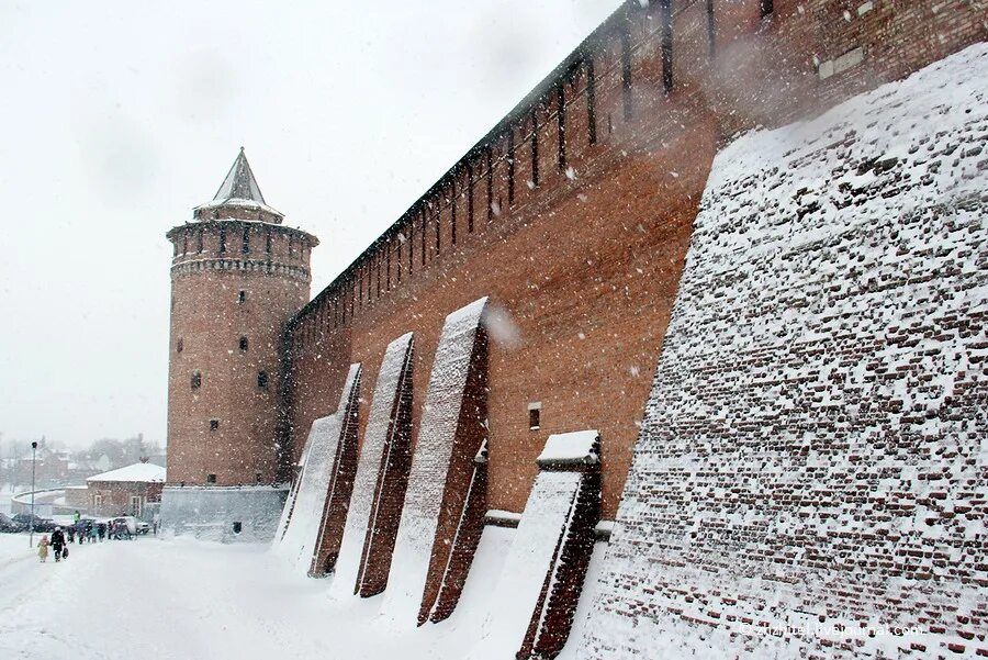 Маринкина башня в Коломне. Зимняя Коломна. Коломна Кремль зимой. Коломна горка Кремль. Кремлевская горка