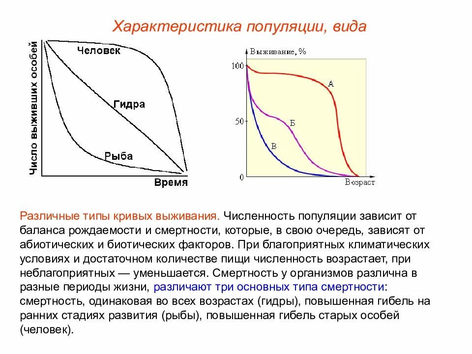 Популяция человека процессы. Типы кривых выживания. Типы кривых выживаемости. Типы кривых выживания популяции. Кривые выживаемости популяций.