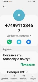 Незнакомые номера телефонов
