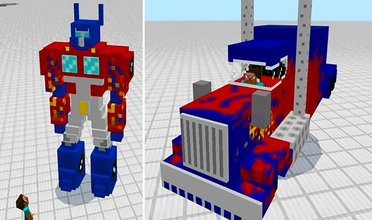 Оптимус Прайм майнкрафт. Optimus Prime g1. Майнкрафт Transformers Mod. Робот майнкрафт.