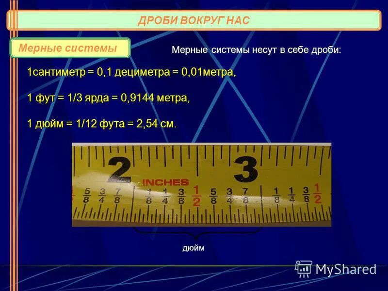 Сколько сантиметров в дроби. Дроби вокруг нас. Мерная система. Перевести дробь в см в мм. Дроби в см метрах.