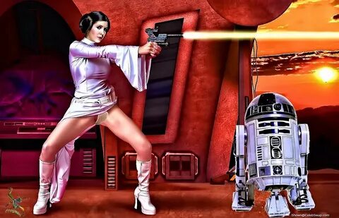 Slideshow star wars boob slip 