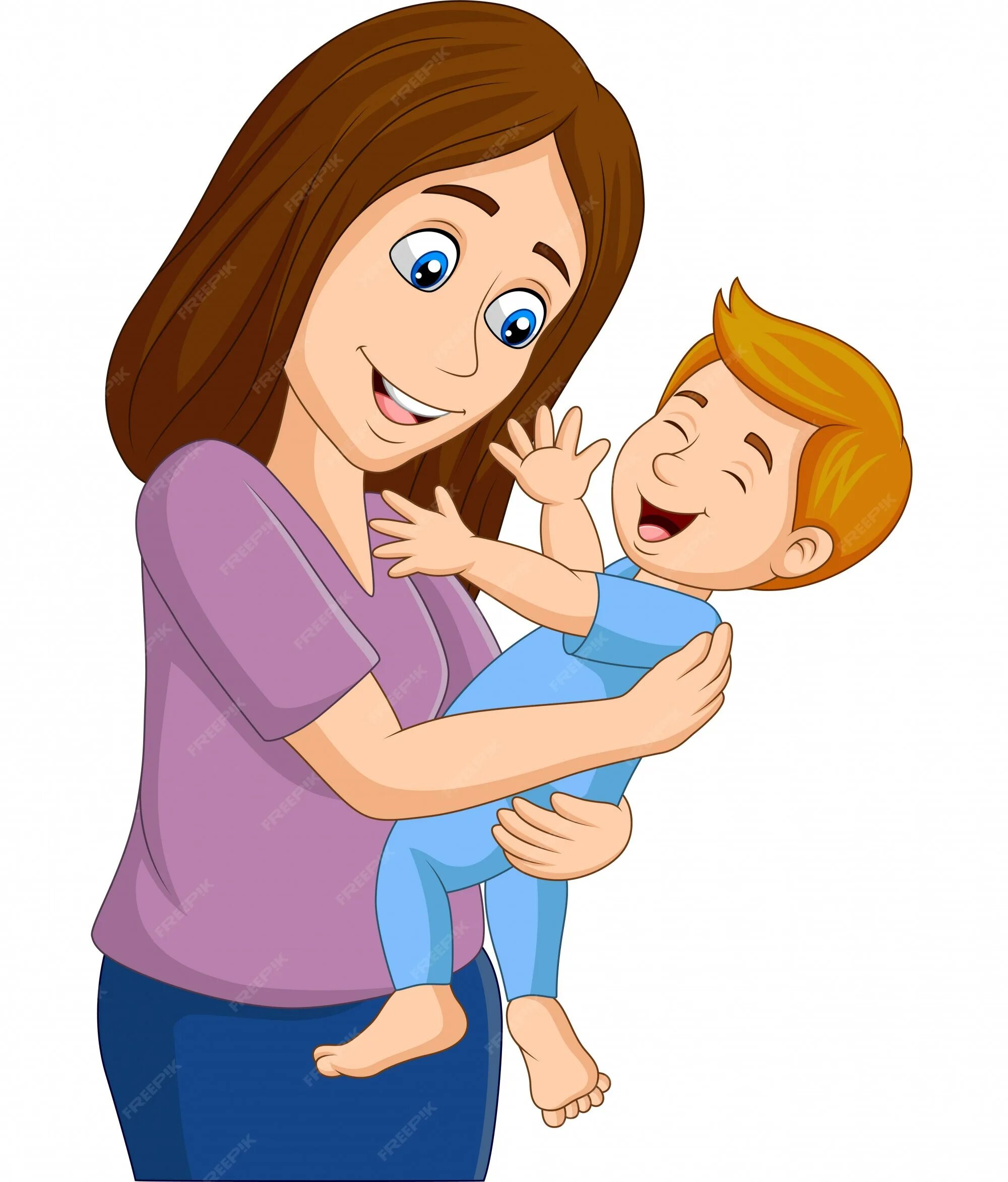 Рисунок мальчика с мамой