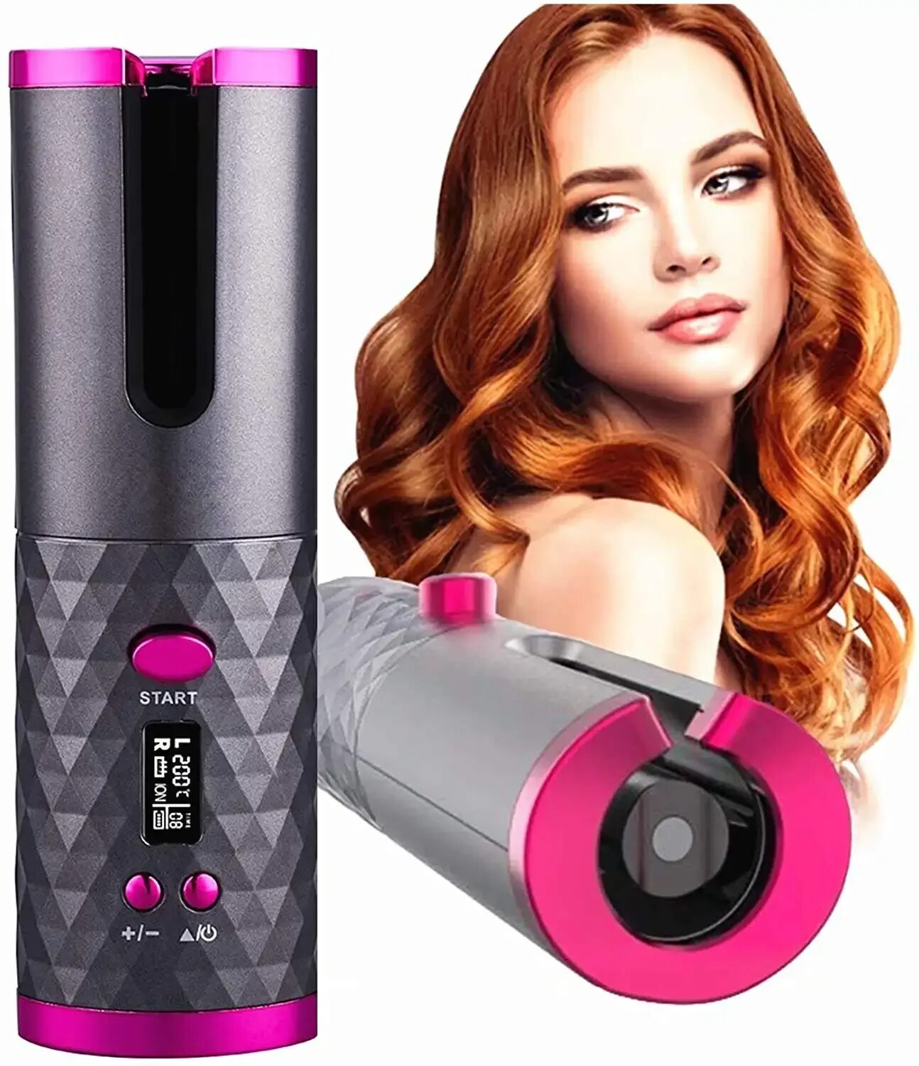 Automatic curler. Автоматическая завивка Cordless Automatic Curler. Hair Curler автоматическая плойка. Автоматическая беспроводная плойка для волос Wireless USB auto Curler, Rose Gold. TDK-306 плойка для завивки волос Cordless Automatic hair Curler td-306.