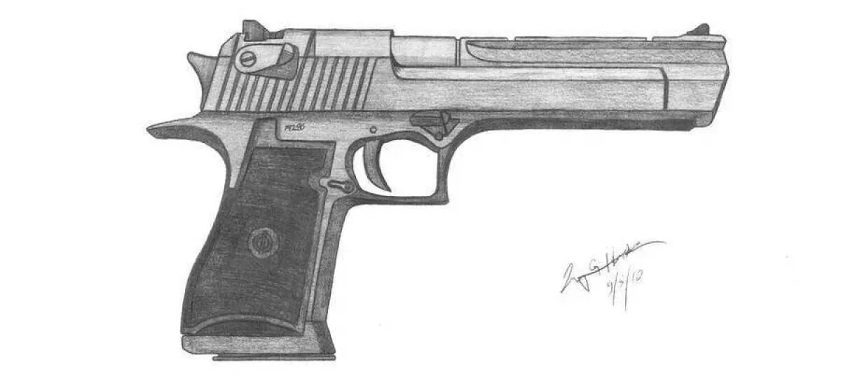 Дигл раскраска. Чертёж пистолета Desert Eagle. Чертеж пистолета Дезерт игл. Чертёж Дезерт игл из КС го. Дигл стандофф.