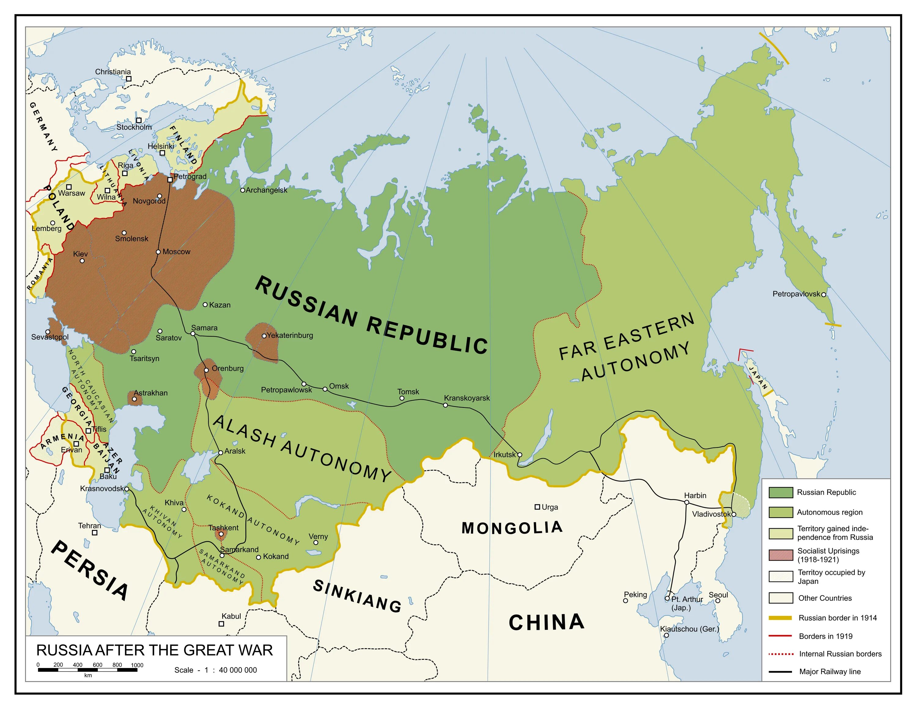 Russia is republic. После России / after Russia.