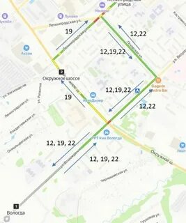 23 маршрут вологда остановки