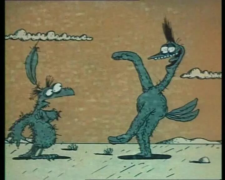 Крылья, ноги и хвосты (1985). Страус из мультика Крылья ноги и хвосты.