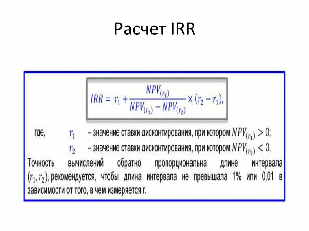Irr что это такое и как рассчитать: найдено 90 изображений
