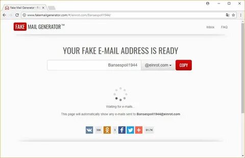 Fake details generator